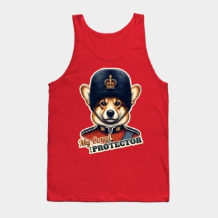 Corgi King Queen guard Tank Top